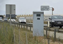 El radar situado en el kilómetro 17 de la RM-19, en una imagen de archivo.