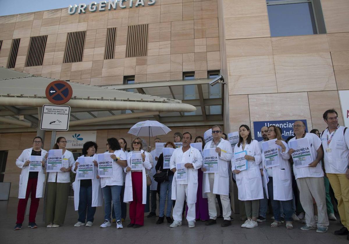 Imagen de archivo de la protesta de los médicos de urgencias.