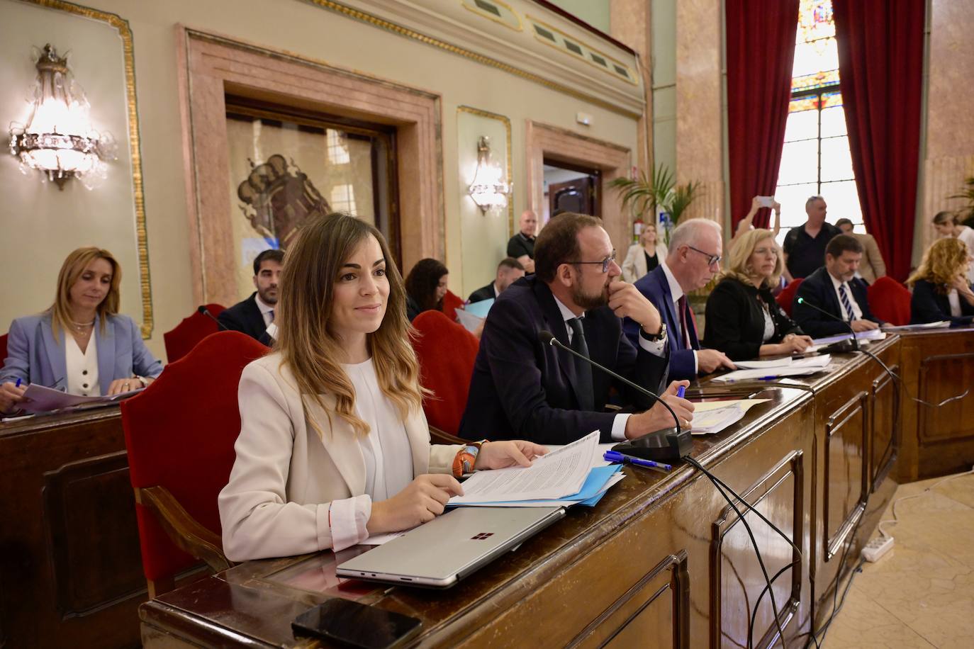 El Pleno del Ayuntamiento de Murcia, en imágenes