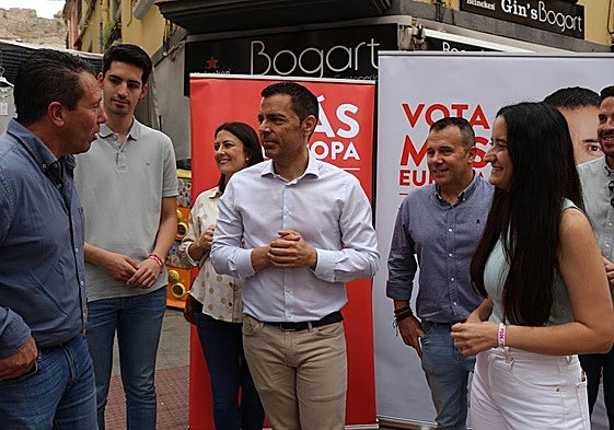 Marcos Ros, este sábado, en Mula.