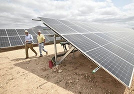 Estreno del nuevo parque de generación fotovoltaica.