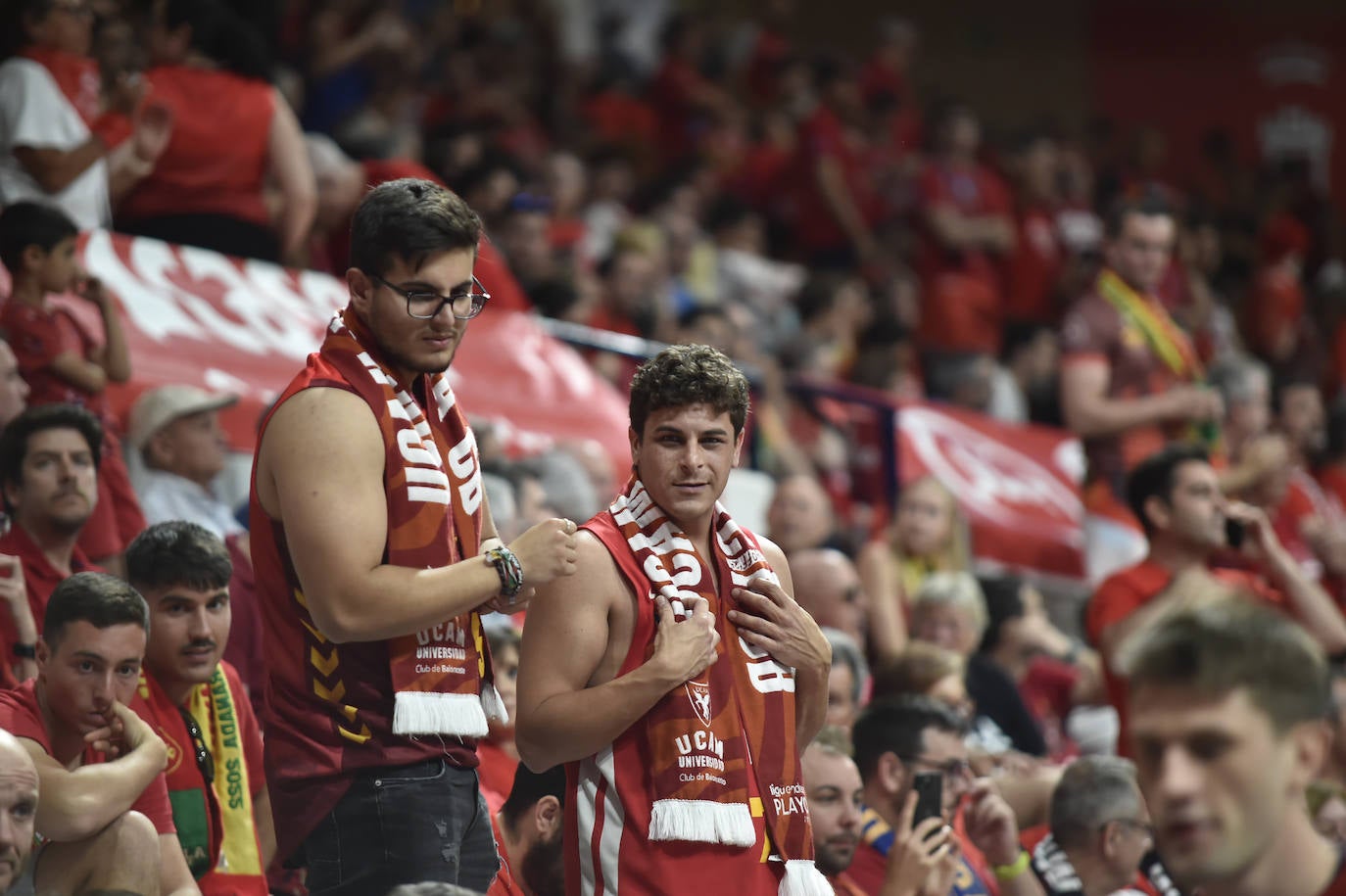 Las imágenes de la afición en el partido UCAM Murcia-Unicaja