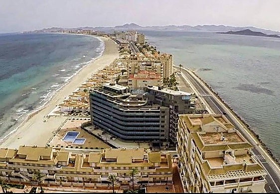 Vista aérea de La Manga.