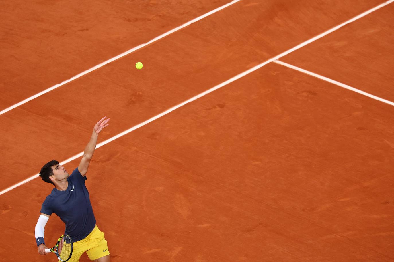 Las imágenes del partido entre Carlos Alcaraz y Stefanos Tsitsipas