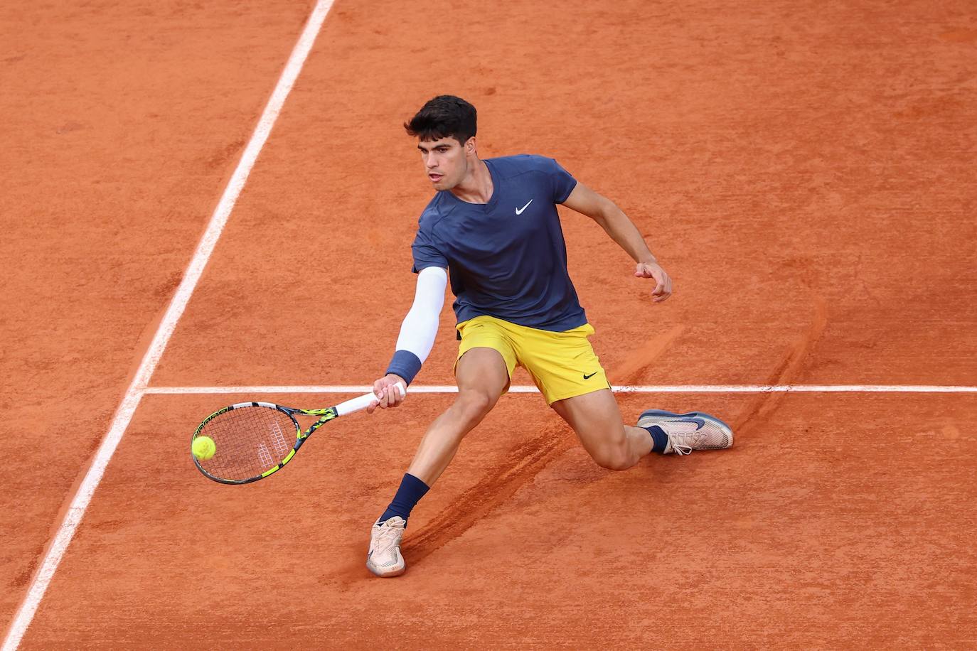 Las imágenes del partido entre Carlos Alcaraz y Stefanos Tsitsipas