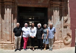 De izquierda a derecha, Luis Izquierdo, Natividad Aznar, CarmeN Conesa, Cristóbal Gabarrón, Concha Martínez Montalvo y Blas Miras.