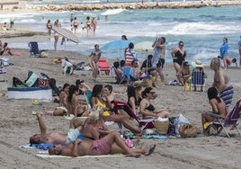 Imagen de archivo de la playa del Barco Perdido, en La Manga,