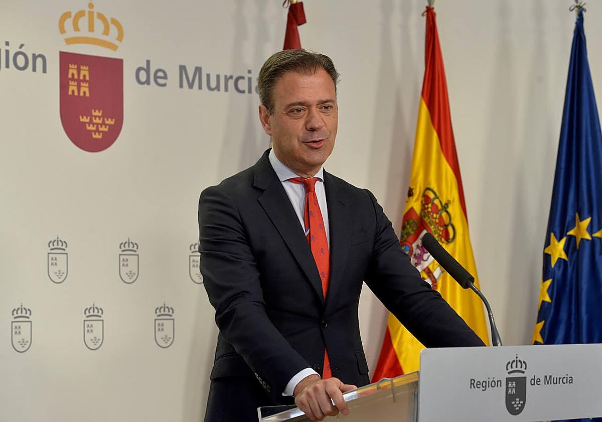 El portavoz del Gobierno regional, este jueves.