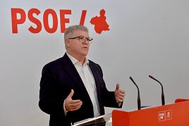 El secretario general del PSOE en la Región de Murcia, José Vélez, en una imagen de archivo.