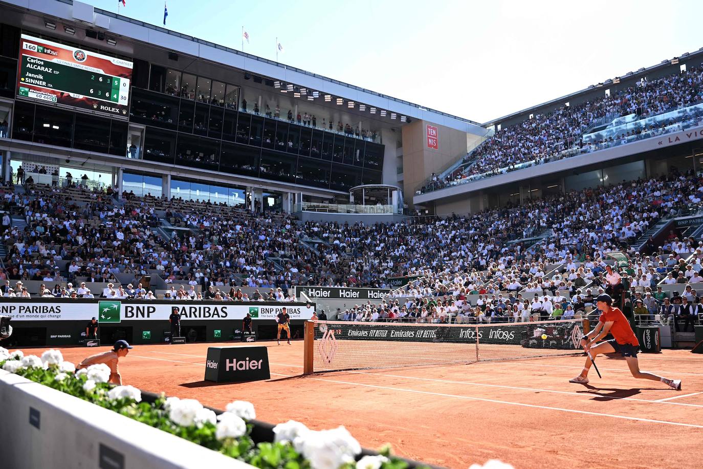 La victoria de Carlos Alcaraz ante Sinner en Roland Garros, en imágenes