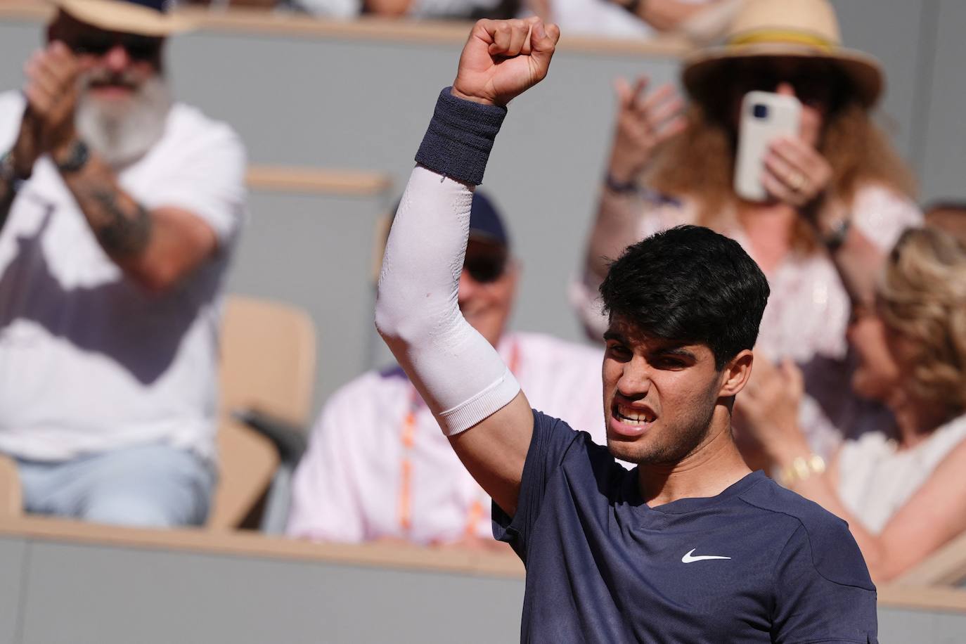 La victoria de Carlos Alcaraz ante Sinner en Roland Garros, en imágenes