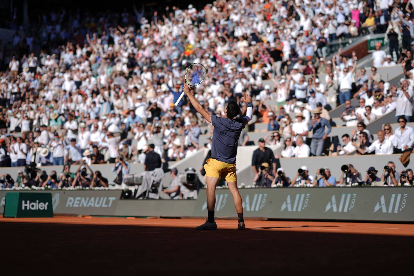 La victoria de Carlos Alcaraz ante Sinner en Roland Garros, en imágenes