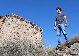 Miguel Ángel Ruiz, en la sierra de los Mayorales (Águilas).