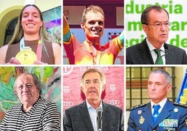 Eva Navarro, Luis León Sánchez, José García, José Lucas, José Miguel Monje Carrillo e Ignacio del Olmo.