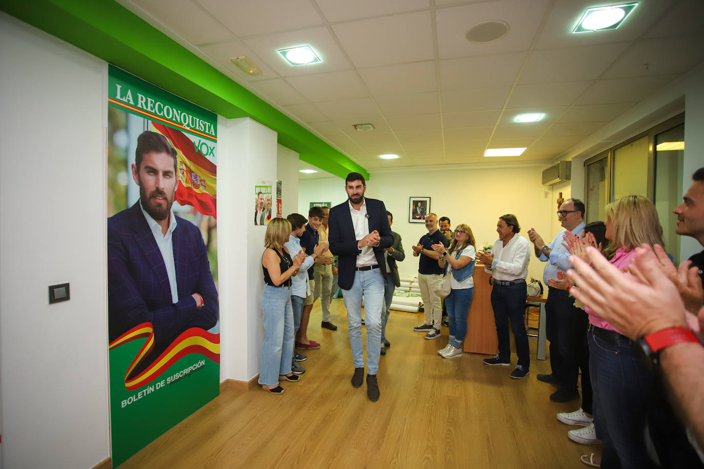 Las imágenes de la celebración de Vox tras las elecciones europeas