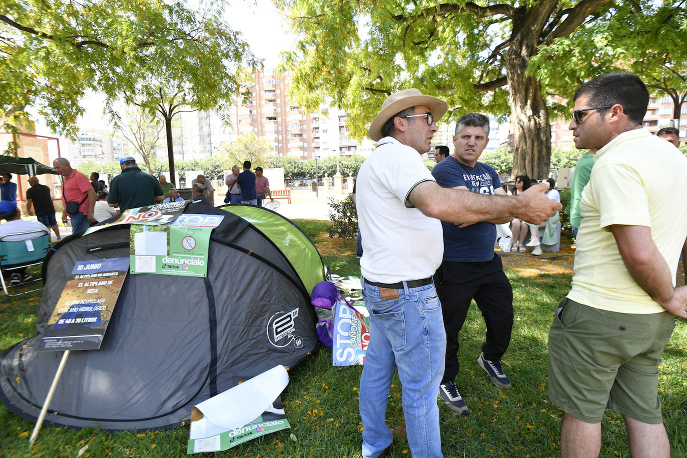 Acampada de agricultores del Altiplano por la sequía, en imágenes