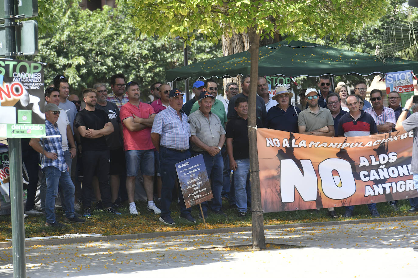 Acampada de agricultores del Altiplano por la sequía, en imágenes