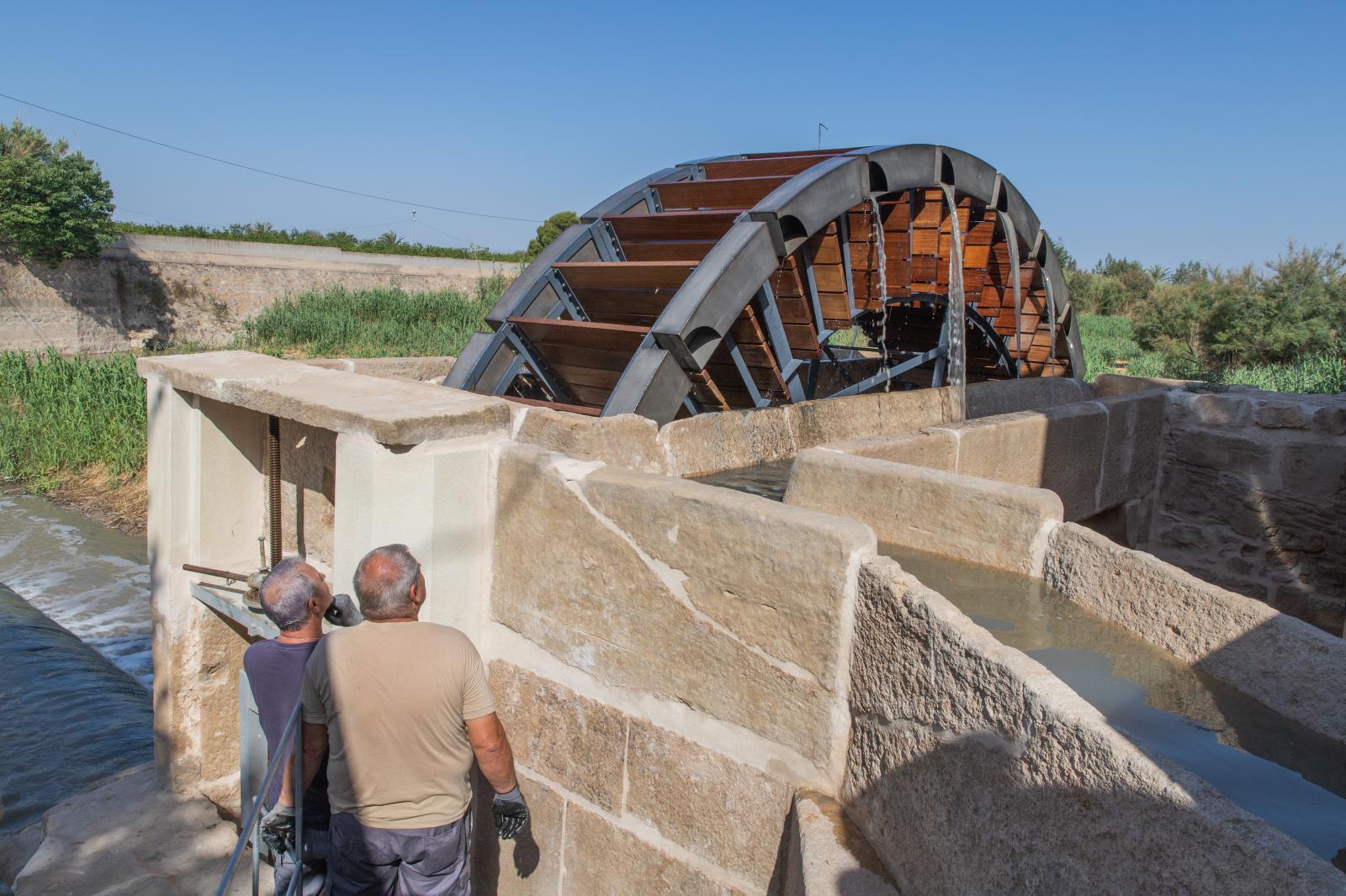 La inauguración de las Norias Gemelas de Orihuela, en imágenes