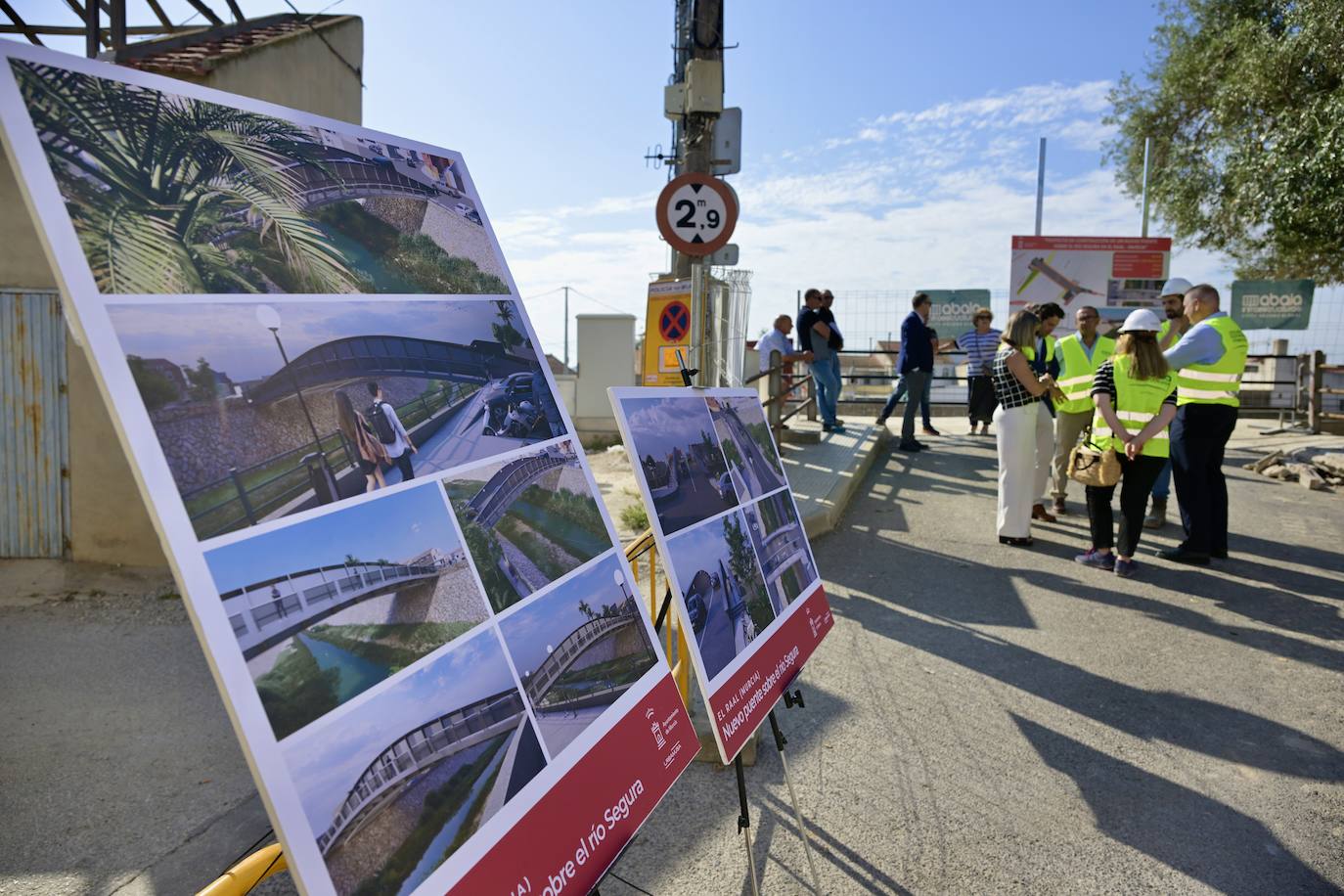 Las imágenes de las obras de construcción del puente de El Raal