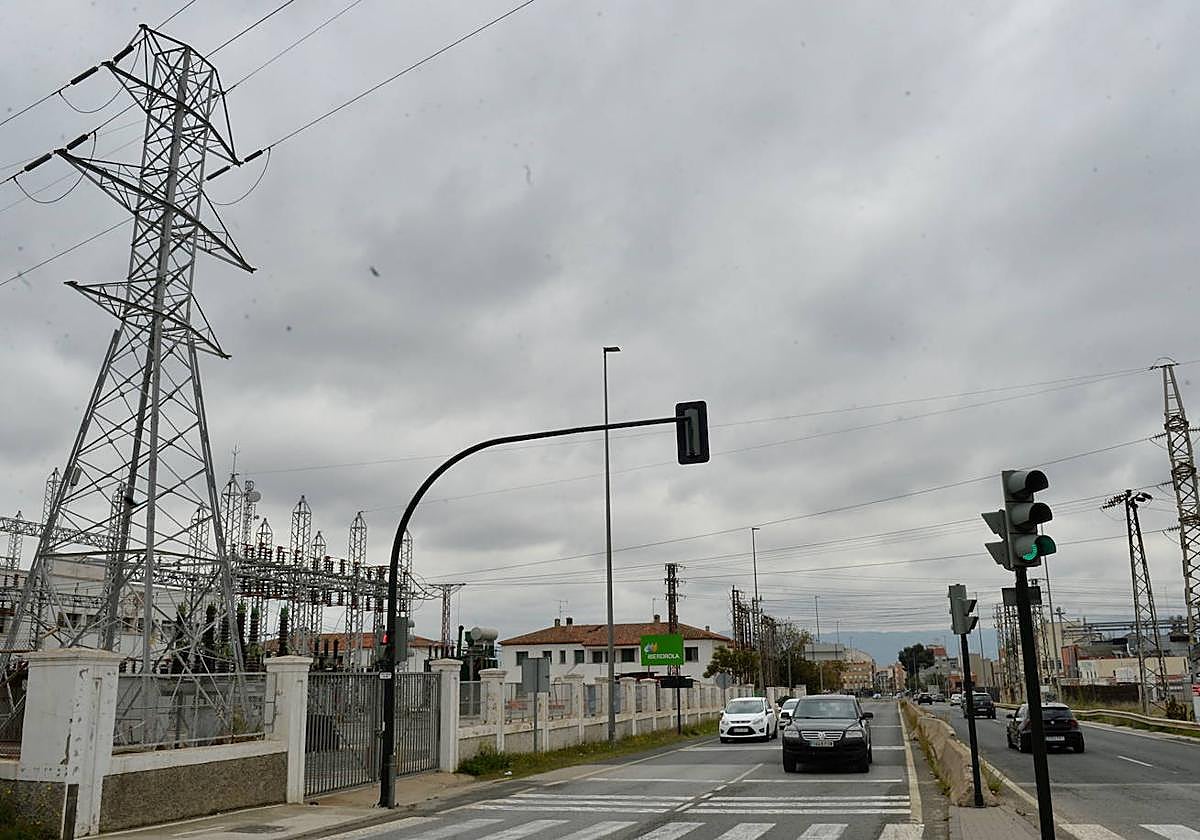 Imagen de archivo de la subestación eléctrica de Iberdrola en Espinardo