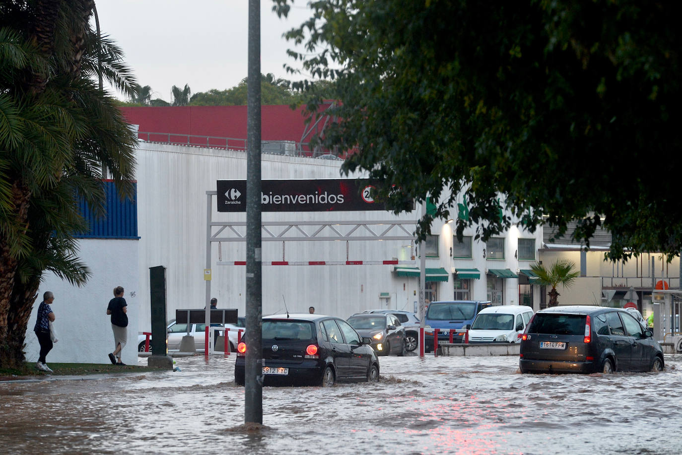 Las imágenes de la tromba de agua en Murcia