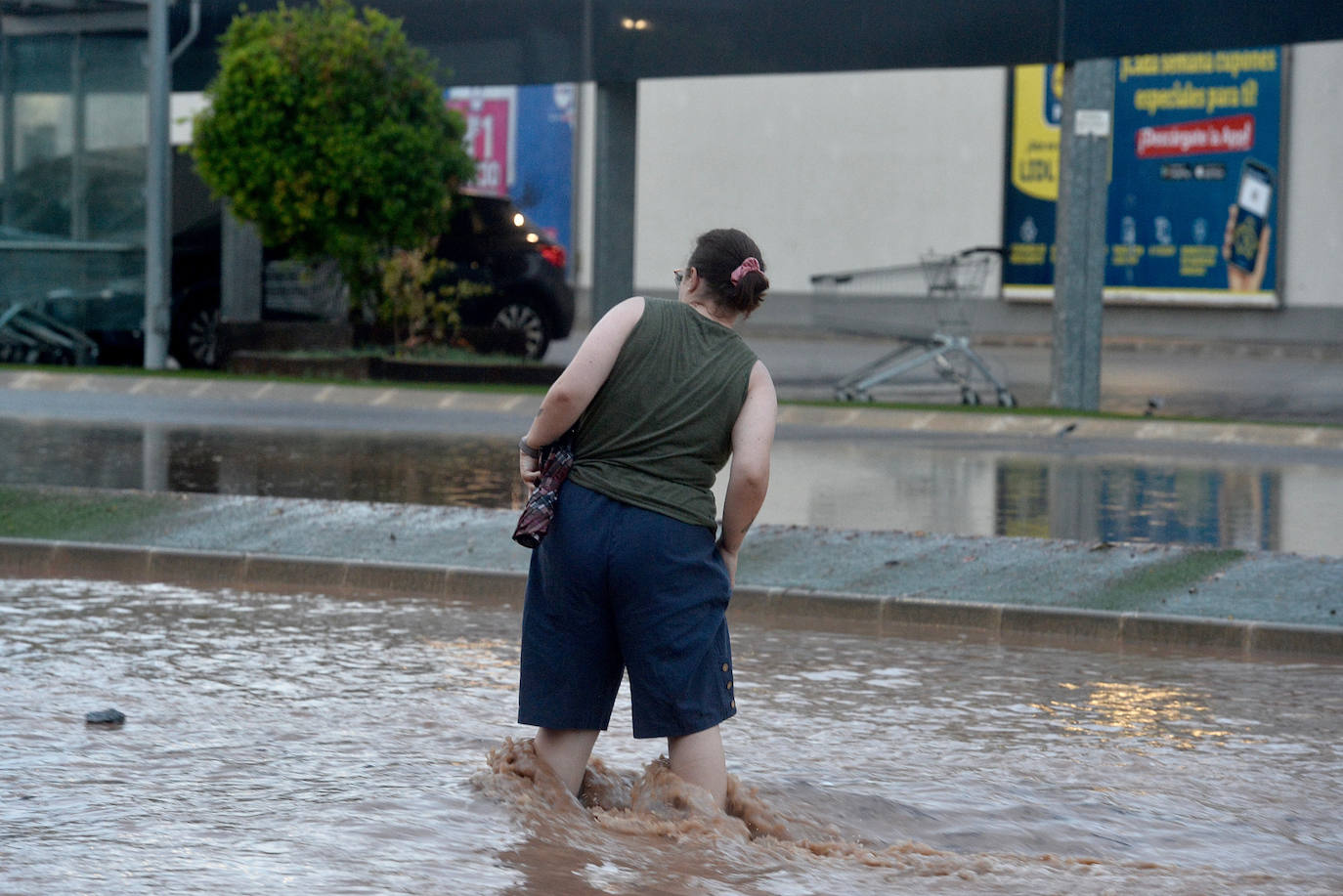 Las imágenes de la tromba de agua en Murcia