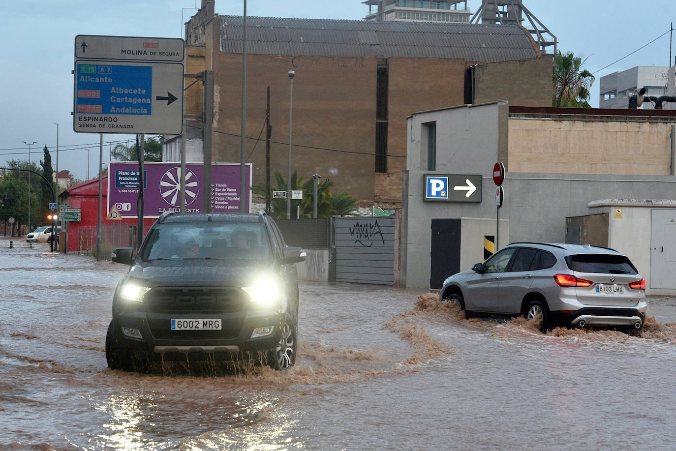 Las imágenes de la tromba de agua en Murcia