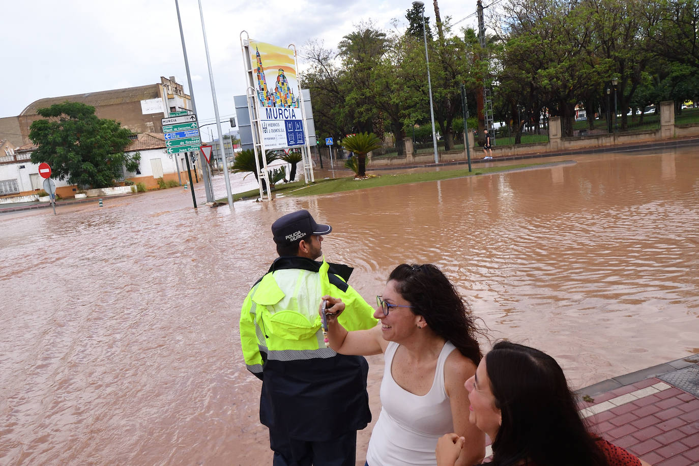 Las inundaciones por la lluvia en Murcia, en imágenes