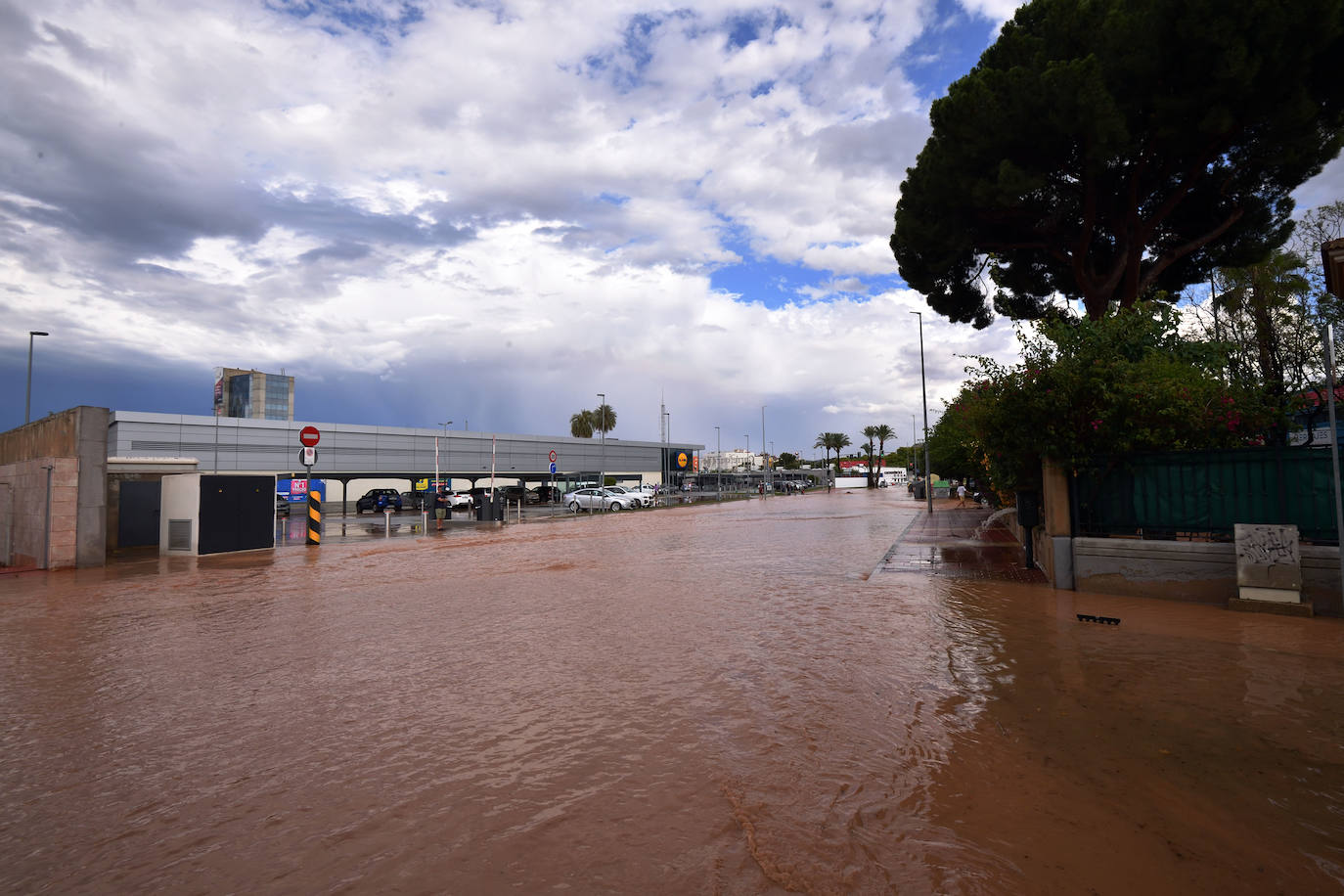 Las inundaciones por la lluvia en Murcia, en imágenes