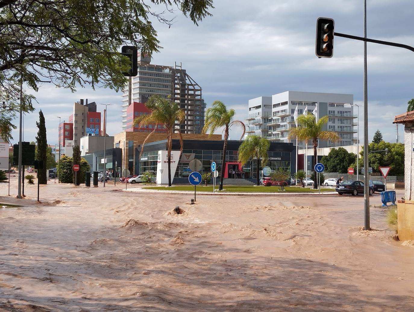 Las inundaciones por la lluvia en Murcia, en imágenes