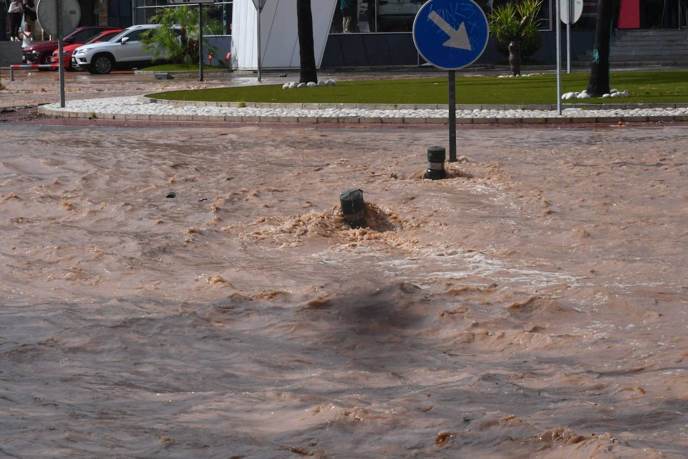 Las inundaciones por la lluvia en Murcia, en imágenes