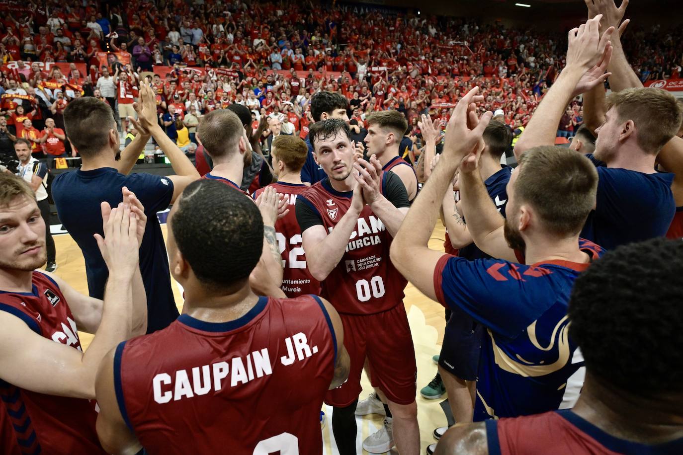 Las imágenes de la celebración del UCAM y el Real Madrid