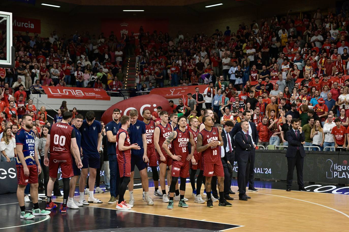 Las imágenes de la celebración del UCAM y el Real Madrid
