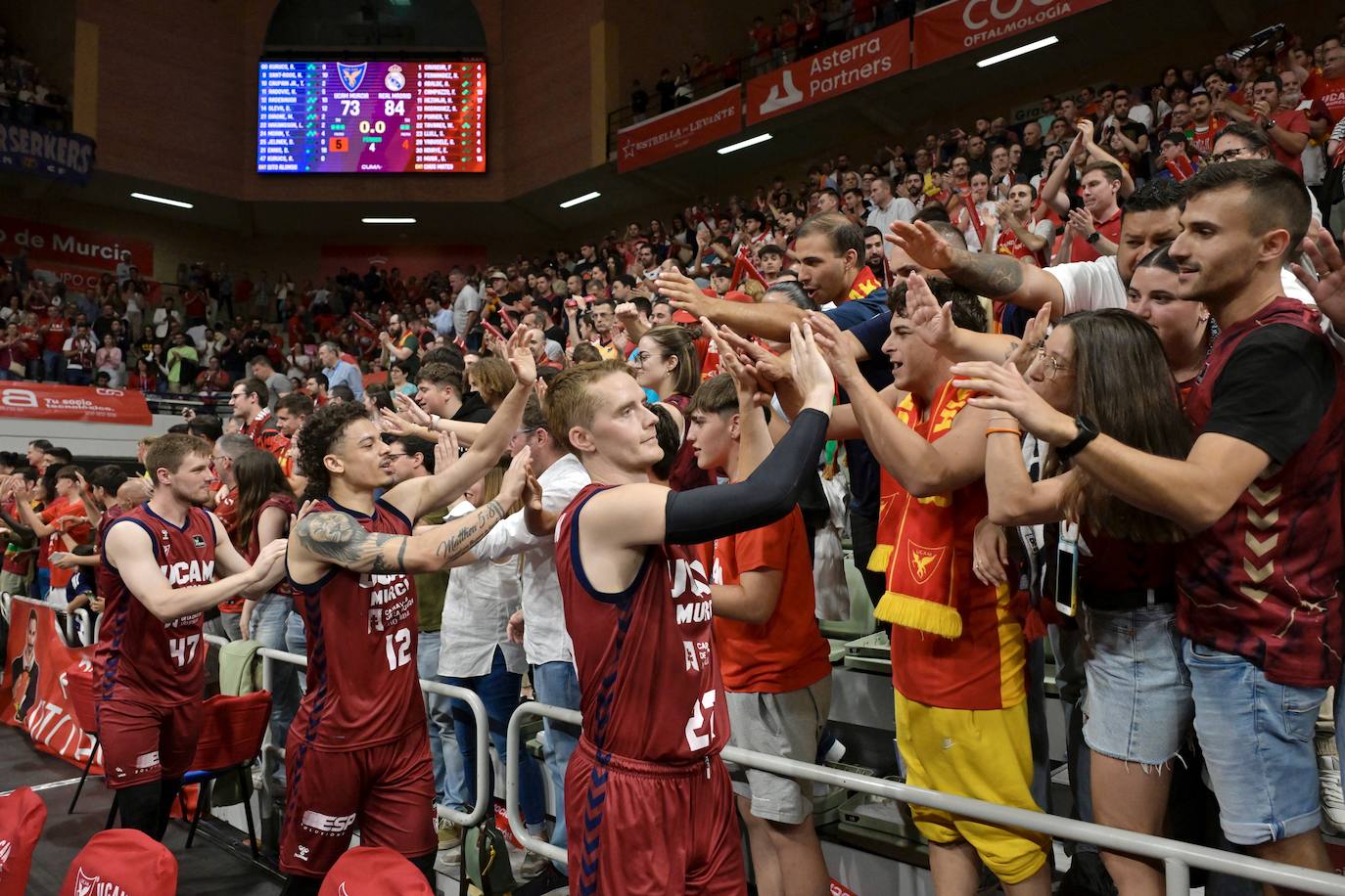 Las imágenes de la celebración del UCAM y el Real Madrid