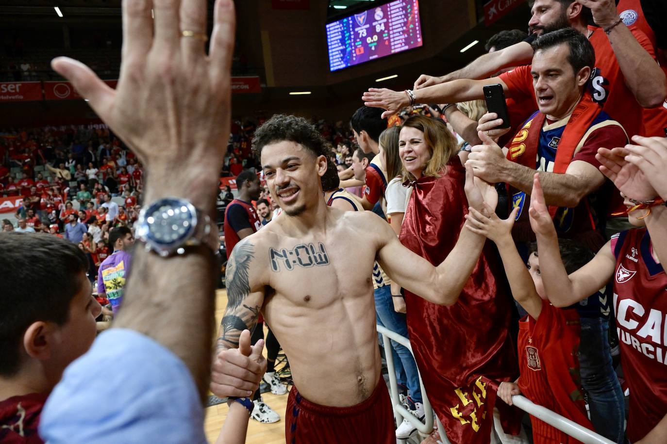 Las imágenes de la celebración del UCAM y el Real Madrid