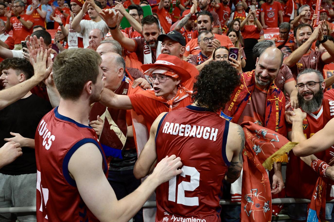 Las imágenes de la celebración del UCAM y el Real Madrid