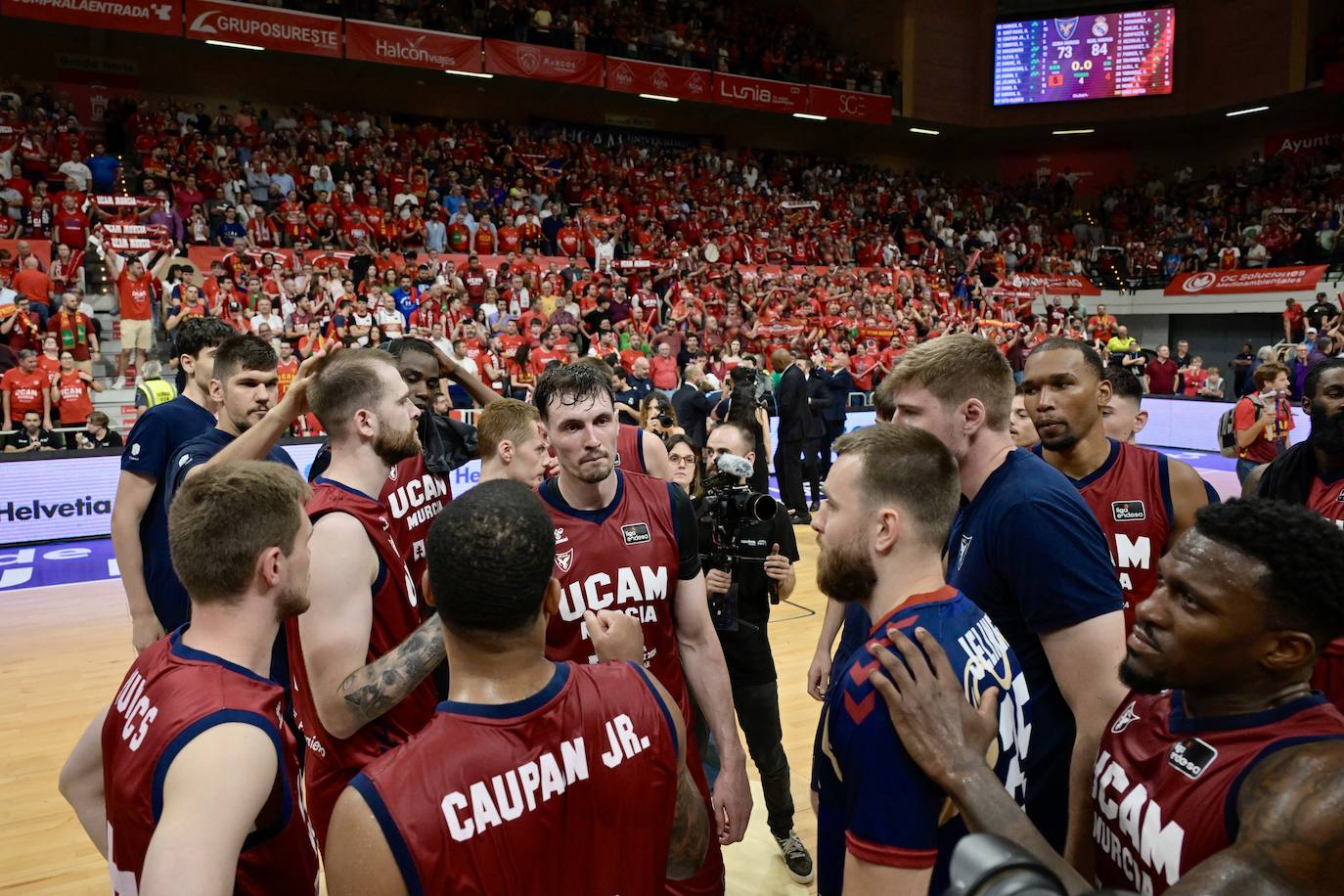 Las imágenes de la celebración del UCAM y el Real Madrid