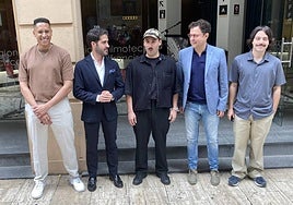 Nabil Ejey, Diego Avilés, Carlos Saiz, Manuel Cebrián y Juan Carlos Ballesteros.