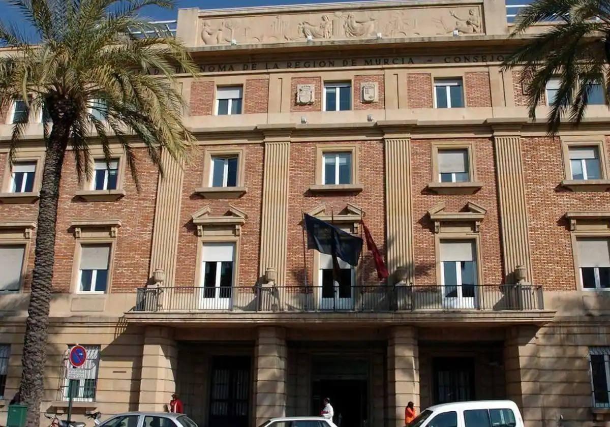 Sede de la Consejería de Hacienda, en Murcia, en una foto de archivo.