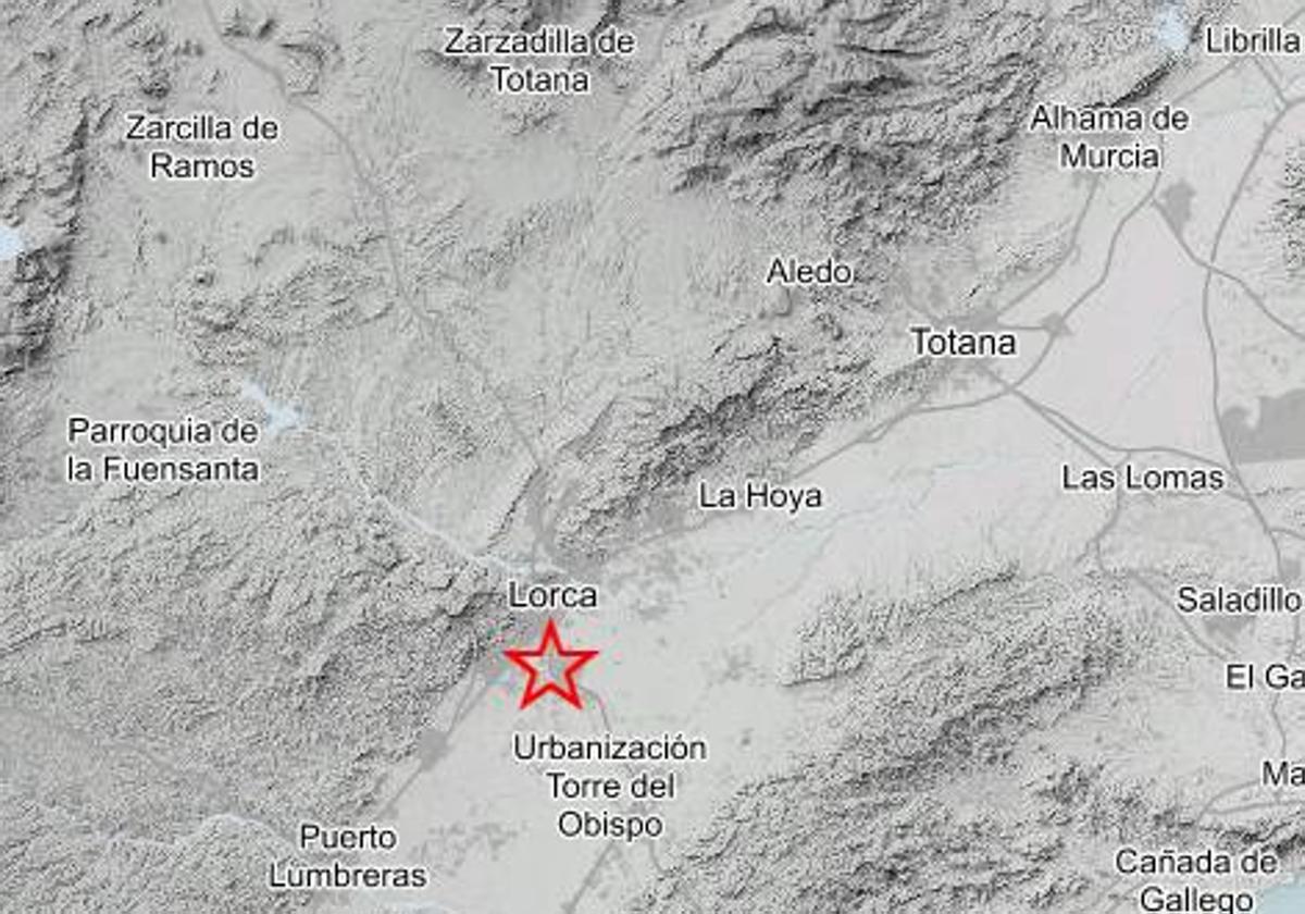 Un terremoto se deja sentir en Lorca este sábado