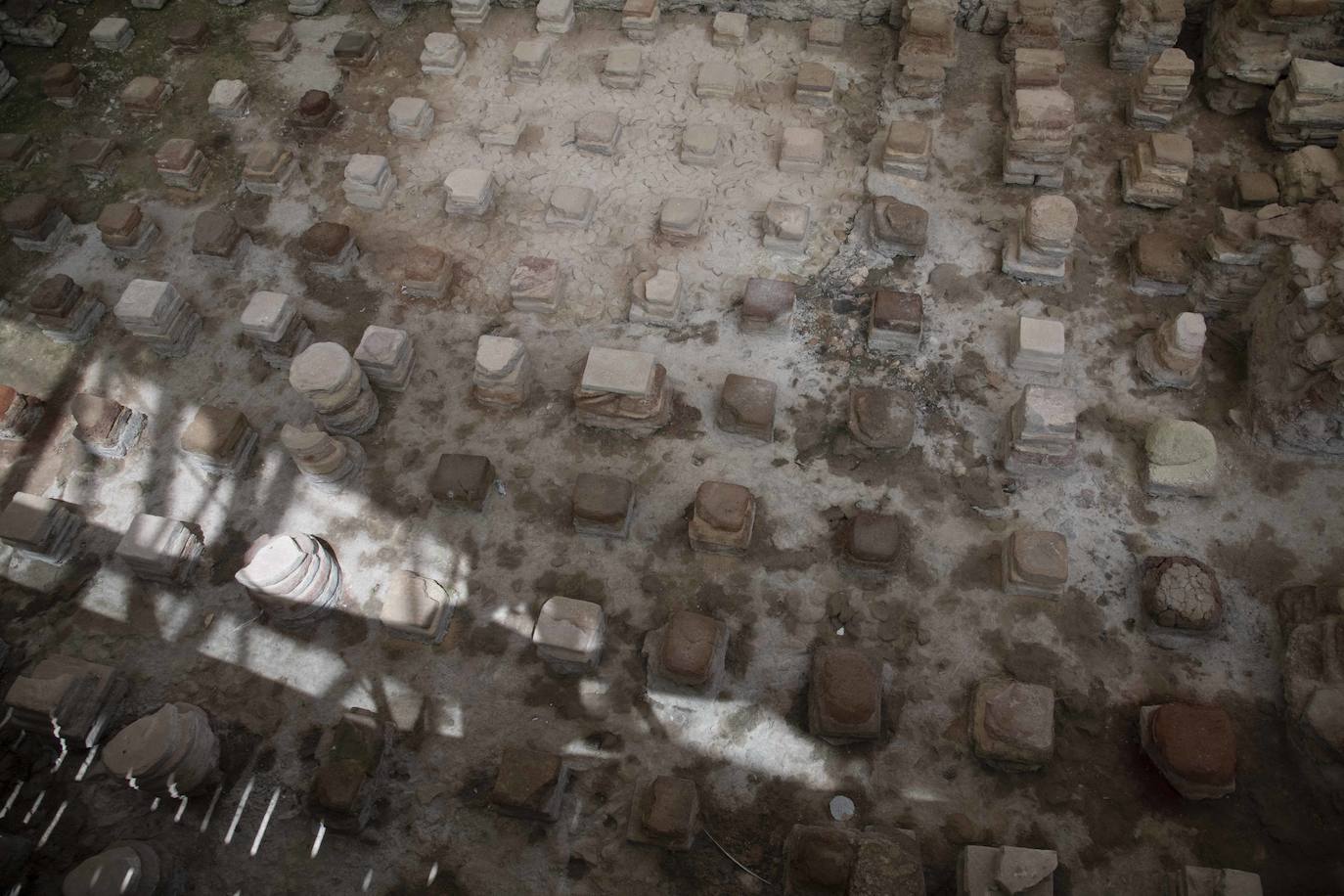 Las imágenes de las visitas arqueológicas en Cartagena