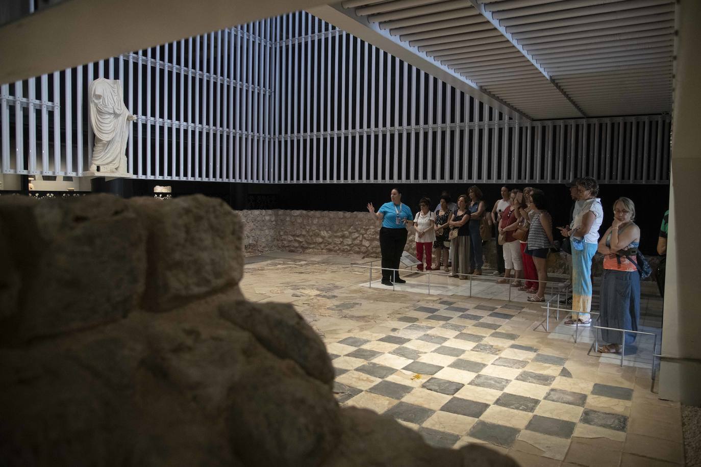 Las imágenes de las visitas arqueológicas en Cartagena