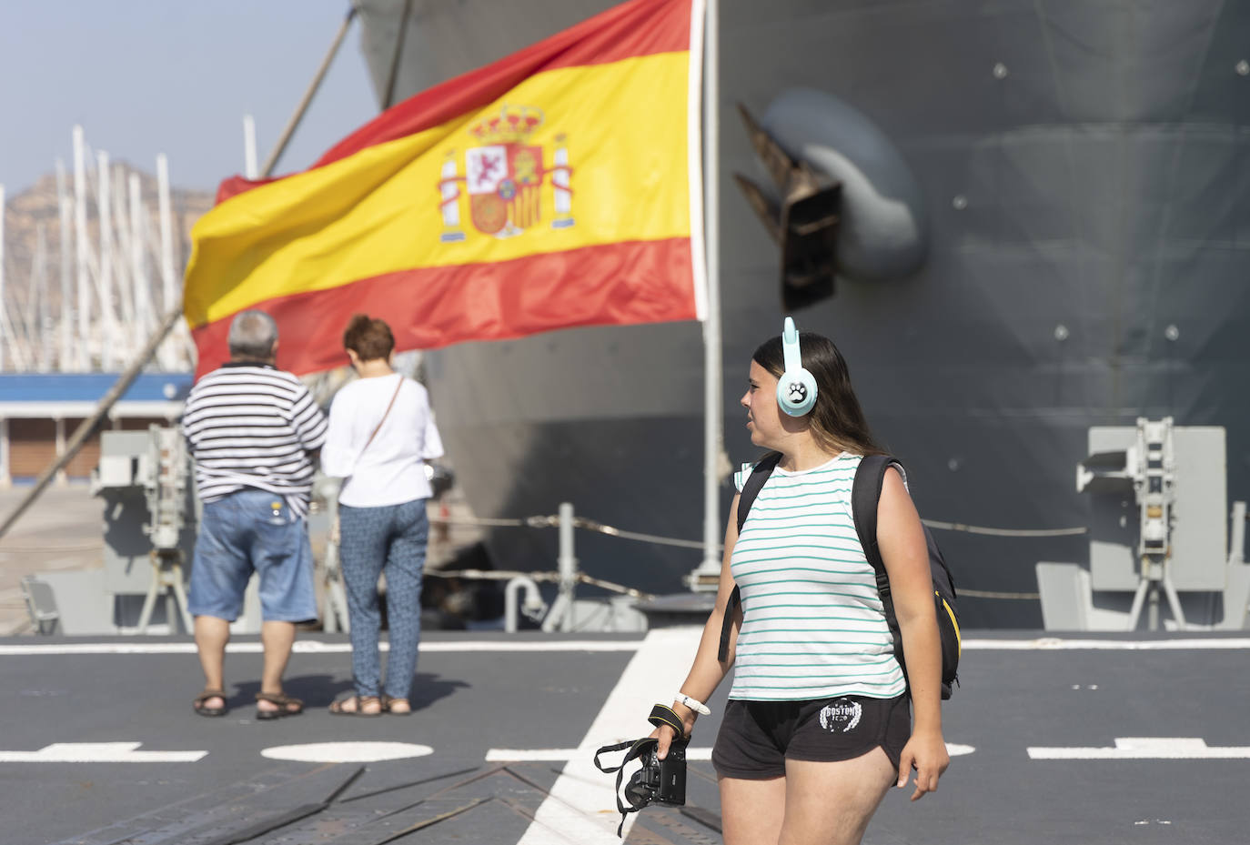 La visita a los buques de la armada en Cartagena, en imágenes