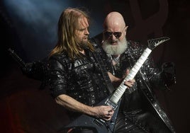 La banda británica Judas Priest durante su concierto en el festival Rock Imperium.