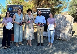 Autoridades y técnicos, ayer, en la presentación de las actividades.
