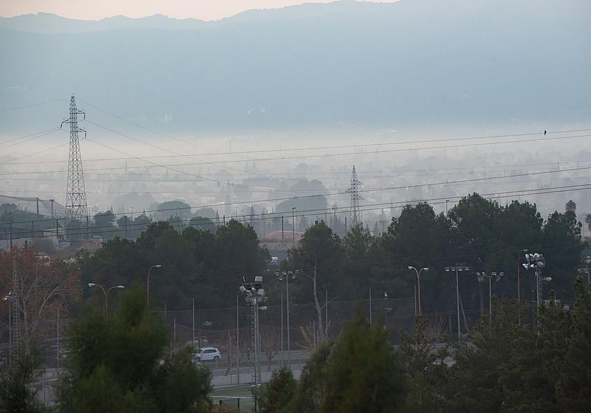 Contaminación en Murcia, en una imagen de archivo.