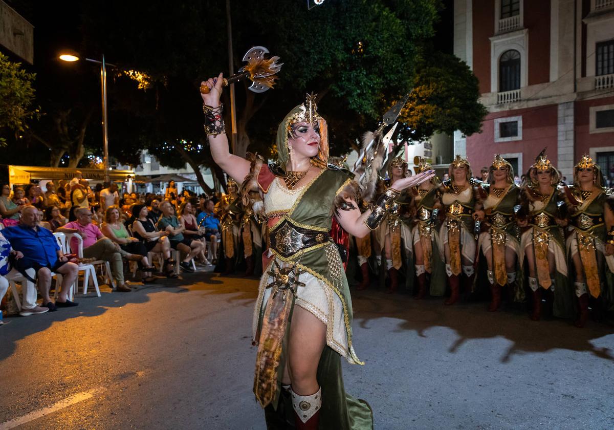 Entrada cristiana en las fiestas de Moros y Cristianos de Orihuela, el pasado año