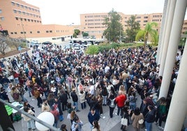 Aspirantes a una plaza de formación sanitaria especializada, el pasado mes de enero.