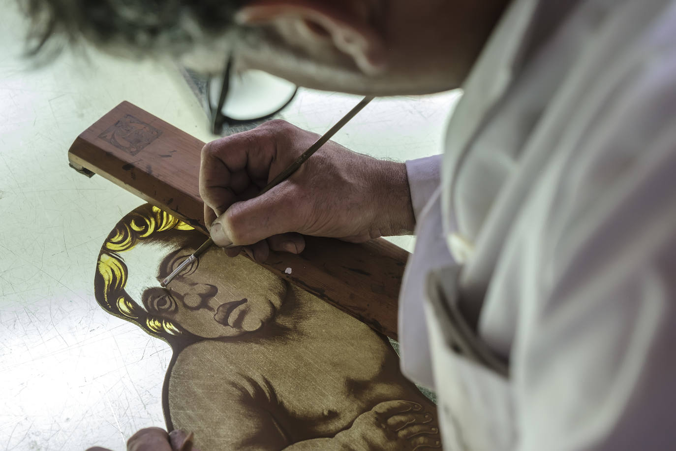 Restauración de las vidrieras de la Catedral de Murcia, en imágenes