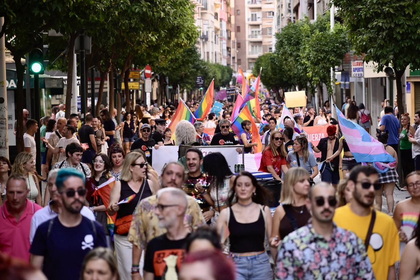 La manifestación por el Orgullo en Murcia, en imágenes